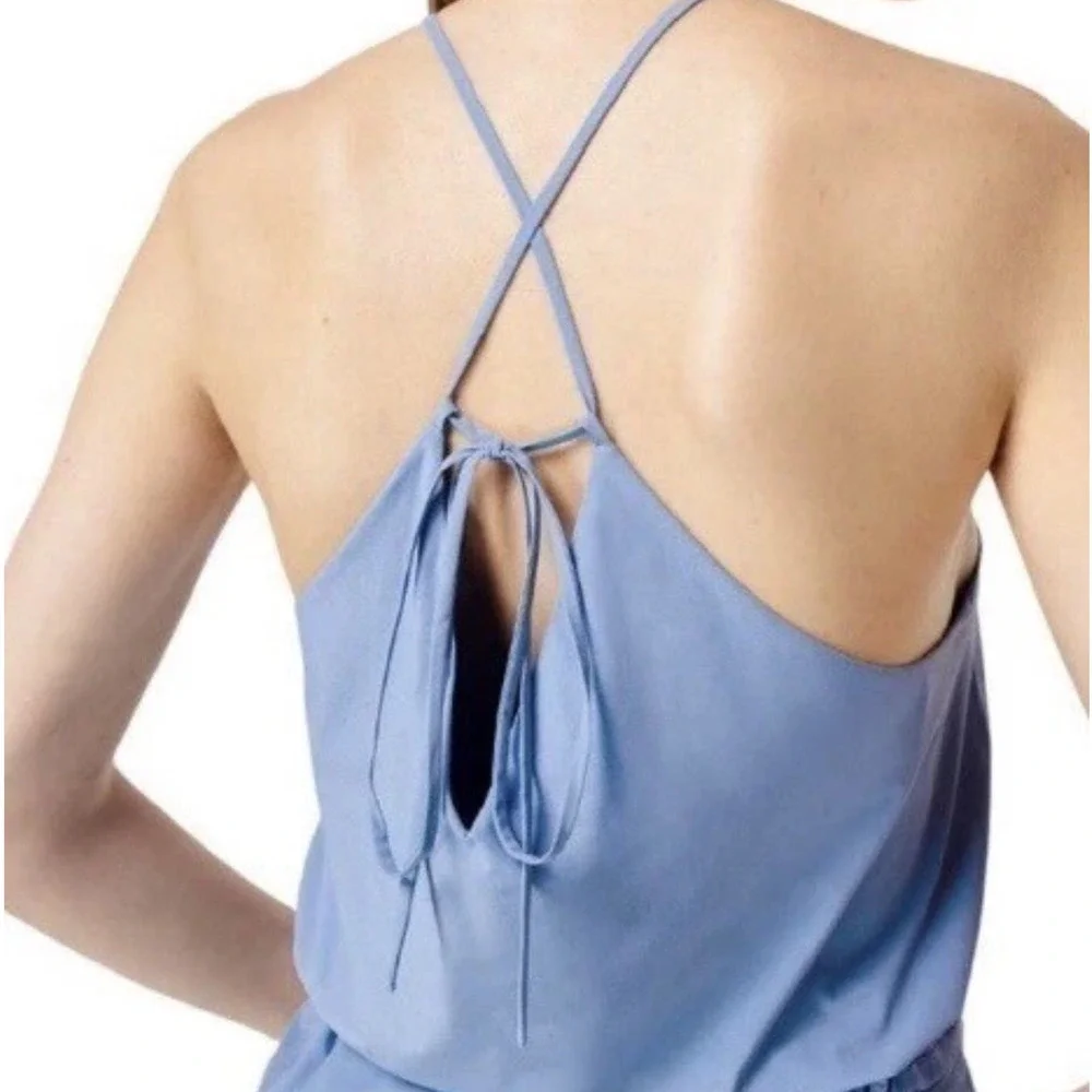 Sweaty Betty Karma Jumpsuit w Pockets Medium Regatta Blue Blouson Athleisure New
